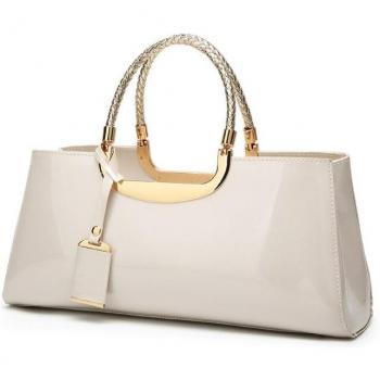 Pochette créative en cuir verni pour femmes