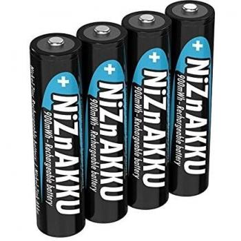 NiZn AAA Batterie Ricaricabili da 550 mAh 1,6 V