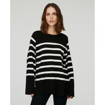 Pull ample en maille à rayures