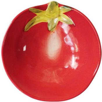 Plato de cerámica japonesa para servir frutas, forma de tomate, 1 ud