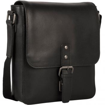 Leonhard Heyden Dakota 23 cm Black Leather Shoulder Bag