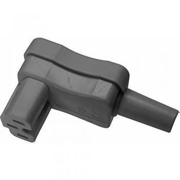 Kaiser 793/gr Right Angle Hot Device Connector Socket, 2 + PE Pins, 10 A, Grey