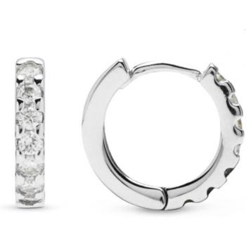 Pendientes Meri de Luxenter en plata de ley 925 con baño de rodio y circonita brillante