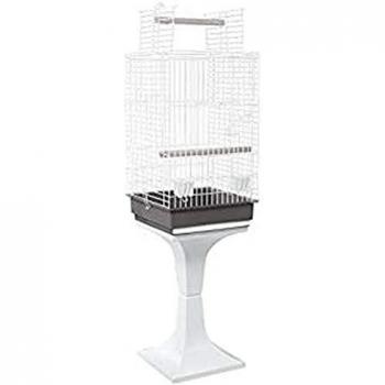 JAULA LORO 835 BLANCA CON PIE 43x43x76