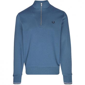Fred Perry Troyer Sweater für Männer Blau Größe L