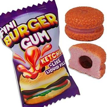 Bubble Gum Boom Kaugummi Burger mit flüssiger Füllung einzeln 5g