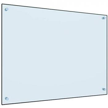 VidaXL Kitchen Backsplash White 31.5x23.6 Tempered Glass