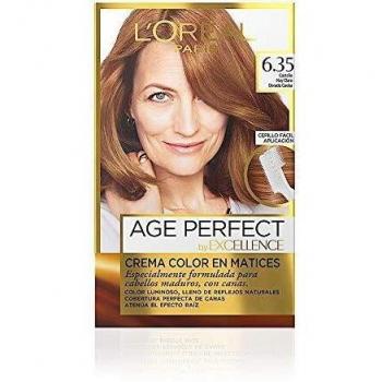 Coloración Permanente L'Oréal Paris Age Perfect 6.35 Castaño Muy Claro
