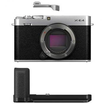 Fujifilm X-E4 Argent Boîtier nu + poignée MHG-XE4 + repose pouce TR-XE4