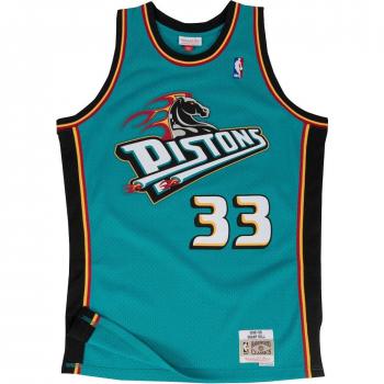 Grant Hill Detroit Pistons Teal Swingman Jersey by Mitchell & Ness
