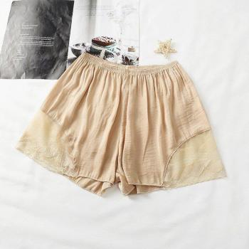 Pantalones Cortos de Seguridad Mujer – Satin Lace High Waist Sexy Short, Talla Grande
