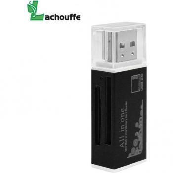 Lector Multi Tarjetas Micro USB 2.0: SD, TF, M2, MMC – Versátil