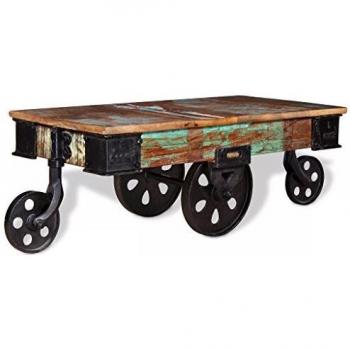 Coffee Table Reclaimed Wood 90x45x35 cm Vidaxl