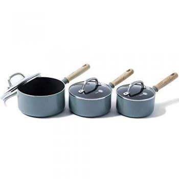GreenPan Mayflower Set 3 pentole con coperchi