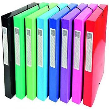 Iderama Box File A4 40mm Assorted Box of 8