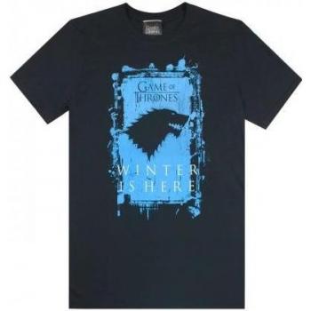 T‑shirt Game of Thrones Homme – L – Noir – Hiver à l’horizon
