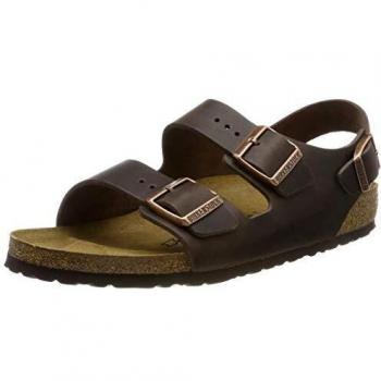 Cuir naturel Birkenstock Milano Habana – Sneakers marron pour homme