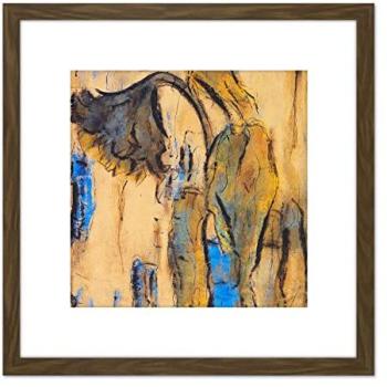 Rohlfs Pale Sunflower Whisper – 8x8 Blue Print on Oak Framing