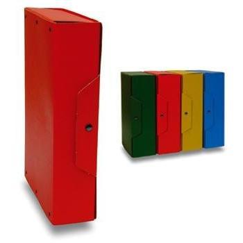 Brefiocart 020E7611.VE Cartella Progetti con Bottoni, Verde, Dorso 2, 25 x 35 cm