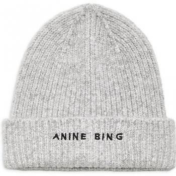 Anine Bing Cozy Gray Wool Beanie