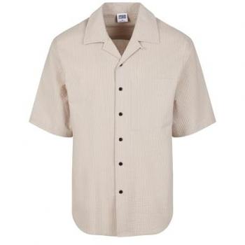 Urban Chic Camicia a Maniche Corte Seersucker Cloud