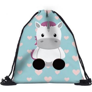 Deanfun Girls Unicorn Drawstring Backpack