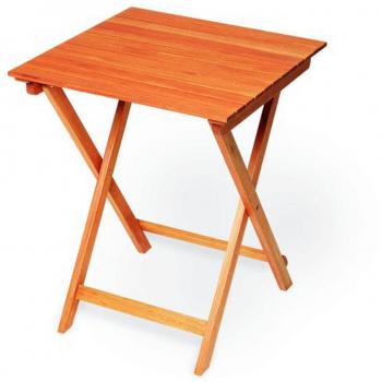 MX FSC-zertifizierter Klapptisch aus Eukalyptusholz 60x60 cm