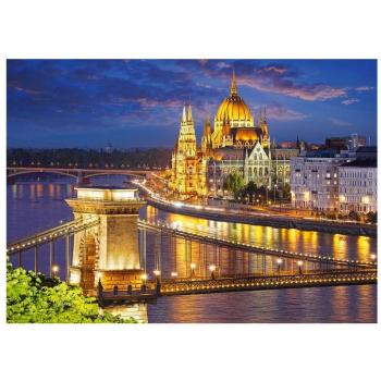 Puzzle view of budapest at sunset, 2000 pieces