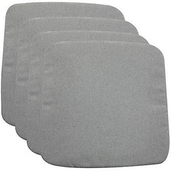 Set 4 Coussins de Chaise de Jardin CHIARA – Gris
