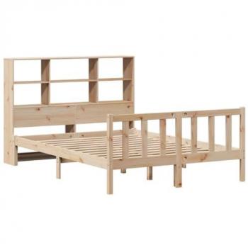 VidaXL Bookcase Bed without Mattress 160x200 cm Pine Wood