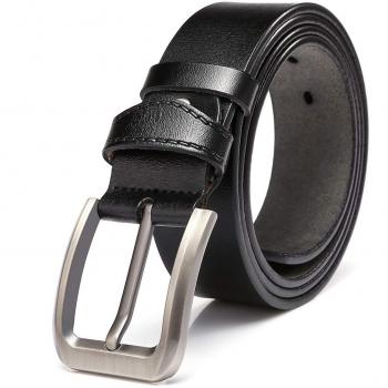 KEECOW Men's Belt for Suits Up To 44inch Waist, Black/Brown