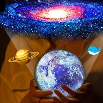 Lámpara de noche con proyector de universo