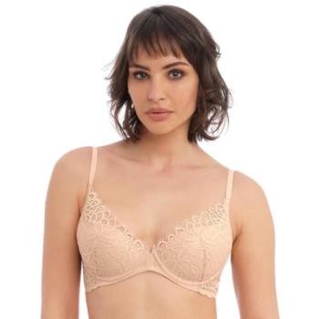 38B Nude Raffine Plunge Bra – Wacoal