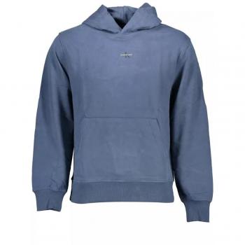 Men's Blue Hooded Sweatshirt by Calvin Klein