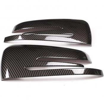 Mercedes Benz W176 W117 X156 X2 Black Carbon Fiber Side Mirror Trim