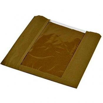 Vegware VNWB10 Kraft Natureflex Window Bag, 10 x 10