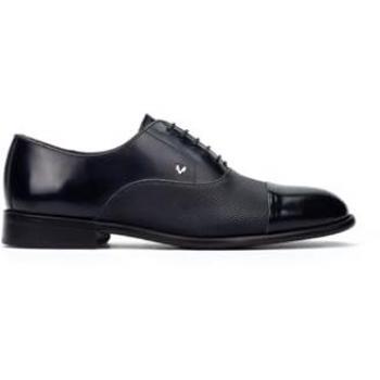 MARTINELLI ARLINGTON 1691 SAPATOS DE COURO AZUL COM CORDÕES