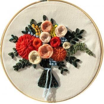 DIY Floral Patterns Cross Stitch Kit
