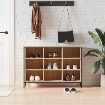 Cabinet for Shoes, Sonoma Oak, 100x35x70 cm, Engineered Wood, vidaXL