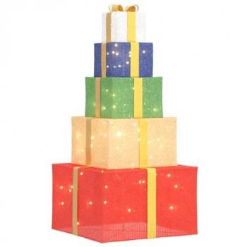 VidaXL Set Regalo Decorazioni di Babbo Natale 250 LED Bianco Luminoso