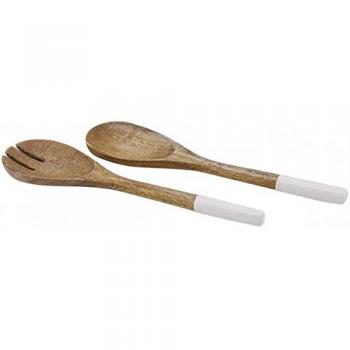 Couverts à salade en bois naturel