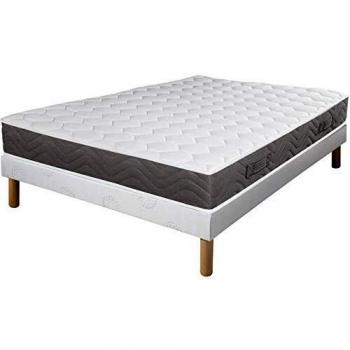 Couchage indépendant Rubis 140x190 – matelas à ressorts, 22 cm
