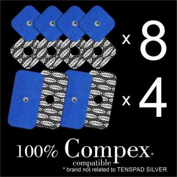Almohadillas de electroestimulación COMPEX 12 electrodos