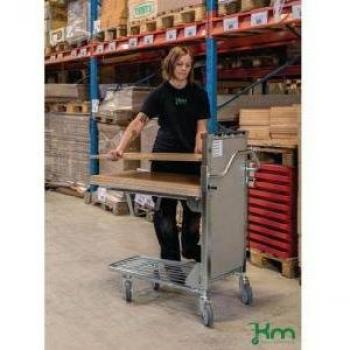 Konga Collapsible Self-Levelling Stock Trolley with Brakes