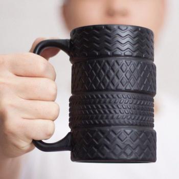 Creative Tire Coffee Cup, 350ml Porcelain