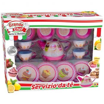 Tazze Teo 64711: 15 Pezzi Metallo + Vassoio