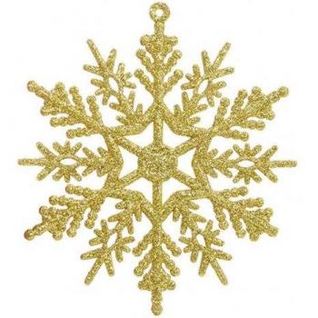 Set de Copos de Nieve Artificiales 10cm