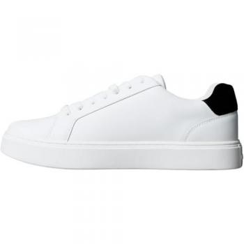Zapatilla Calvin Klein Classic Cupsole 42 – Modelo de Piel, Blanco y Negro