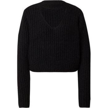Jersey Henrietta Recortado Negro