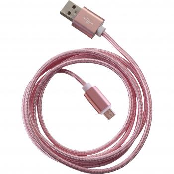 Cavo USB FASHION 1,5m Rosa per Micro-USB